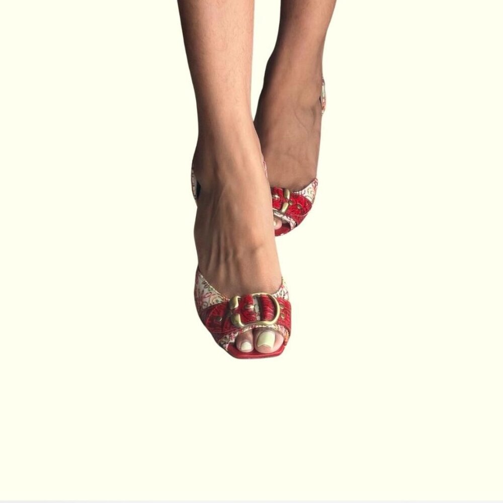 Vintage Naughty Monkey Peep Toe Heels